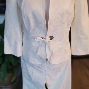 White pants suit